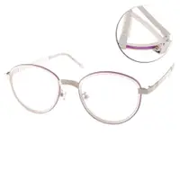 在飛比找PChome24h購物優惠-GENTLE MONSTER 光學眼鏡 復古圓框(透紫-銀)