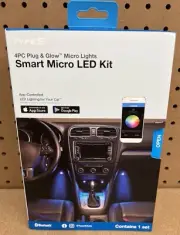 TypeS 4pc Plug & Glow Automotive Smart Micro LED Light Kit - NEW