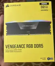 CORSAIR Vengeance RGB 32GB (2 x 16GB) 288-Pin PC RAM DDR5 5600 (PC5 44800) Intel