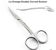 Machine Embroidery Scissor Double Curved Sharp 11cm Stainless Steel