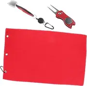 SUPVOX Complete Golf Cleaning Kit Divot Fork Tee Bases Brush Towel Golfing Tools Golf Club Accessories