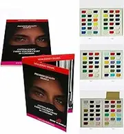 5 Pages foldable Color Swatches Cotton Fabric Paper Card book