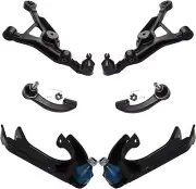 Front Upper Lower Control Arms + Tierods for 1995-2000 Stratus Breeze Cirrus