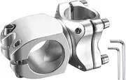 uxcell 25.4mm Bike Stem 7 Degree 38mm Aluminum Alloy Bicycle Handlebar Stem with Hex Wrench for Mountain Road Bike BMX MTB Cycling, Sand Silver