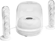 Harman Kardon SoundSticks 4, Iconic Design, Extraordinary Sound, Wireless Bluetooth Streaming, White