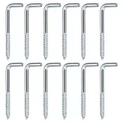 50mm/1.97" Ceiling Hooks Cup Hook Screw-in Hanger for Indoor and Outdoor 24pcs