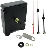 New Replacement HD-1688 Sheng Bang Radio Controlled UK MSF Automatic Atomic Non Ticking Sweep Quartz Clock Mechanisms Battery Powered For Wall Clocks (1, 110mm Black Metal)