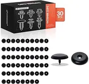 A-Premium 30PCS Nylon Seat Belt Stop Button Retainer Compatible with BMW 318i, 325Ci, 325i, 330i, X5, 525i, X3, 428i, X1, 735i, 228i, X6, 640i, 650i, X4, 1 Series M, Z4 - For 16mm Hole