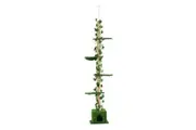 5 Level Cat Tree Tower Sisal Scratching Post Stand Furniture Scratcher Cave Activity Centre Condo Hammock Gym Platform Floor to Ceiling 232cm to 282cm
