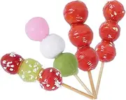 ERINGOGO DIY Miniature Candy Gourd Ornaments 4pcs Resin Tiny Candied for Photography Props Decor