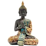Buddha Statue Thailand Sculpture Resin Handmade Buddhism Hindu Feng Shui Figurine Meditation Home D Picture Color