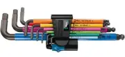 Wera HEX KEY SET 022210 9Pcs 1.5-10mm Metric, Long Arm, Ball End, Multicolour