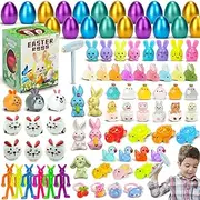 Prefilled Easter Eggs for Teens,Interactive Filling Eggs with Toys | Easter Theme Party Favors for Kids Girls Boys, Easter Basket Stuffers, Egg Smashing Toys