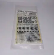 Amaco Friendly Plastic Rub On Transfer Designs Sun Card Suits & Black Dots