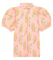 [The Animals Observatory] The Animals Observatory Mouse linen and cotton dress Y 3 pink