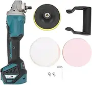 Respicefinem Cordless Buffer Polisher 6 Gear Speed 18V Battery Powered Brushless Cordless Grinding Polishing Machine for Multiple 18V Lithium Ion Batteries Offering Precise Speed
