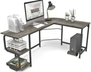 L Shaped Desk Corner Computer Gaming Laptop Table Workstation Home Office Desk