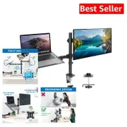 Space-Saving Laptop and Monitor Stand with VESA Compatibility - Fits 17" Devices