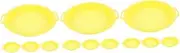 3sets Mesh Strainer Sieve Pan for Beach Mine Sorting Sifting Pan Portable Design 4pcs*3