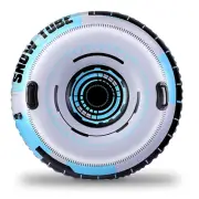 42.5 Inch Inflatable Snow Sled Heavy Duty Snow Tube Winter Outdoor Fun Toys
