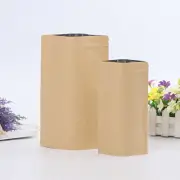 Stand up Resealable Kraft Paper Zip lock Bags Stand Food Nuts Coffee Tea Pouch
