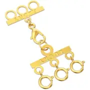 Qulltk Multi Necklace Layering Clasps, Gold and Silver Necklace Connectors fo...