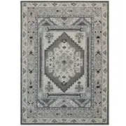Handmade Lyon Wool Rug-6312-Silver Cream