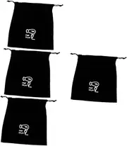 4pcs Travel Hair Dryer Bag Drawstring Styling Tools Storage Pouch Iron Bag for Hotels Makeup Brush Organizer