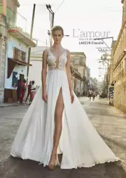 Calla Blanche L'Amour NWT - Size 12, Ivory with light nude illusion. BEAUTIFUL!