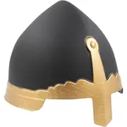 Gold and Black Knight Helmet