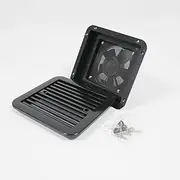 12V 4W Fridge Vent with Fan for RV Trailer Caravan Side Air Strong Wind Exhaust Automobile Accessories Car Styling Camper (Color : Strong wind-01)