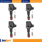 4 Ignition Coil & NGK Iridium Spark Plugs for 2011-2016 Honda CR-Z 1.5L I4 UF626