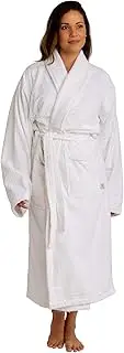[Trends Alley] – Jacquard Velour Terry Bathrobe/Terry Cloth Robe/Dressing Gown for Men/Women, Spa Robe/Sleepwear, 100% Combed Cotton