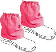 Over Boots Ankle Hiking Gaiters Sock Saver Protect 100% Cotton Hot Pink