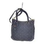 LOUIS VUITTON 路易威登 托特包 老花MONOGRAM MINI LIN系列 黑色 日本直送 二手