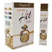 Vijayshree GOLDEN HIT meditation Incense Sticks - Bulk 1 Box (12 Packets)