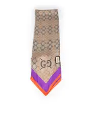 GG Backgammon Print Silk Scarf
