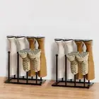 Garage Shoe Rack Mudroom Storage Metal Boot for Tall Boots Cowboy Vertical Free