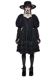 [Widow] Mortal Suffering Midi Babydoll Dress