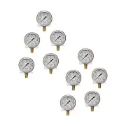 10 PACK LIQUID FILLED PRESSURE GAUGE 0-3,000 PSI, 2.5" FACE, 1/4" LOWER MOUNT