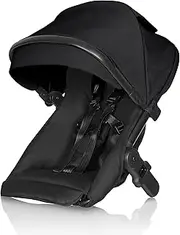 Britax One2 Second Seat, Tandem Mode, Travel System Compatible, XL UPF50+ Extendable Canopy, One Hand Recline, Seat Extenders, Rear Wheel Mud Guards (Raven Black Melange 39735)