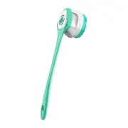 Electric Body Bath Brush, Rechargeable Back Brush Long Handle for Shower with 5 Spin Shower Facial Brush Head h for Women Men