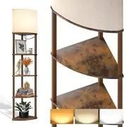 Corner Lamps 5-Tier Shelf Floor Lamp Display with 3 70Inch (5-tier) Vintage