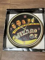 New Sealed THE WIZARD OF OZ LARGE 15” WALL CLOCK Dorothy & THE GANG Vandorgifts
