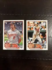 2023 Topps Series 1 - Gunnar Henderson #206 And 2023 Topps Update Series #US18