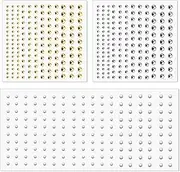 [kiki fancy] Lip Stud Fake Piercing 3 Leaves Fake Nose Stud Eyebrow Stud Non-Penetrating Nose Stud for Sticking Silver Golden Pearl Belly Button Sticker Cool Punk Y2K, many size, Plastic, No