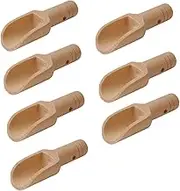UTHCLO Multi-Purpose Kitchen Supplies Salt Spoons Seasoning Spoons Serving Spoons Set Wooden Handle Salt Shovels