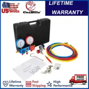 0-500 PSI HVAC A/C Refrigeration Kit AC Manifold Gauge Set Auto Service Kit