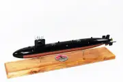 USS Tautog SSN-639 Submarine Model, US Navy, Scale Model, Mahogany, Sturgeon
