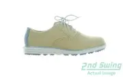 New Womens Golf Shoe Cole Haan OG Shortwing 10 Tan/Light Blue MSRP $180 W29099